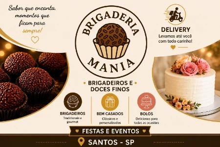 Brigaderia Mania | Brigadeiros e doces finos em Santos SP
