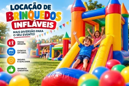 Locação de Brinquedos Infláveis para Festas e Eventos em Iparana, Caucaia, CE